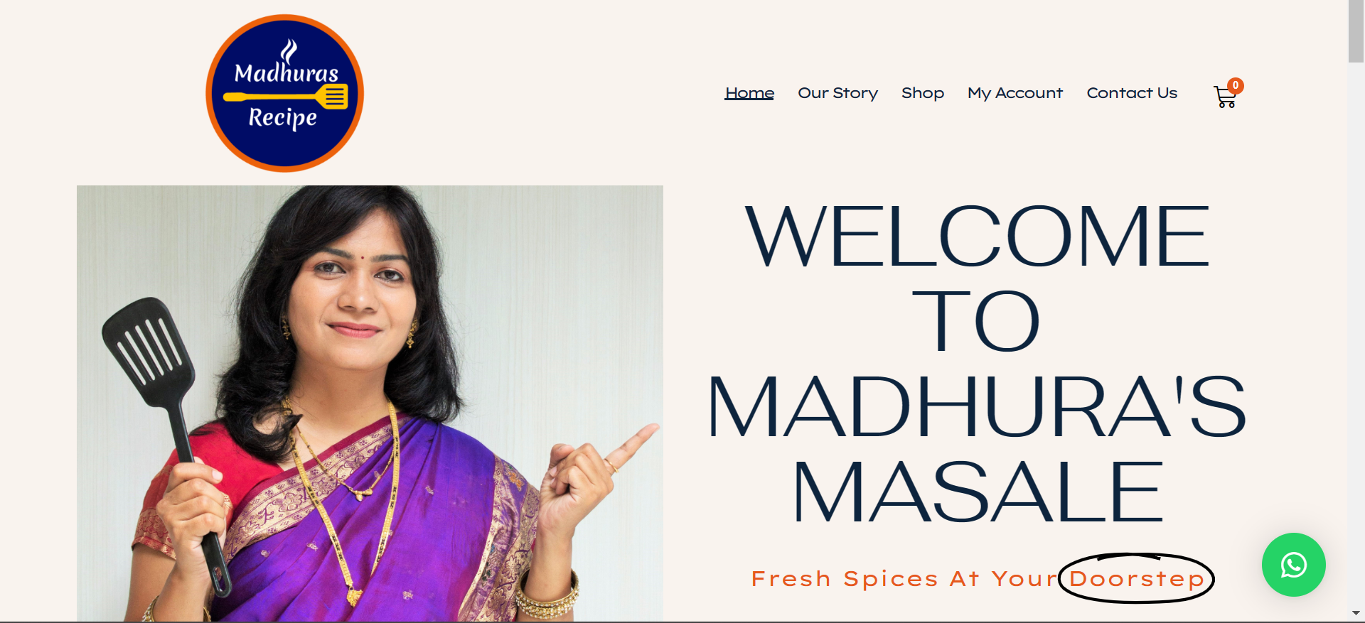 Website Development For Madhuras Recipe